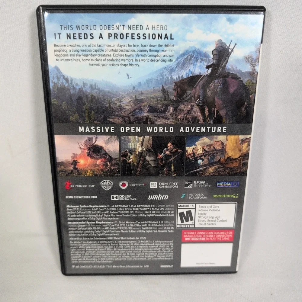 PC - THE WITCHER 3 Wild Hunt + Soundtrack